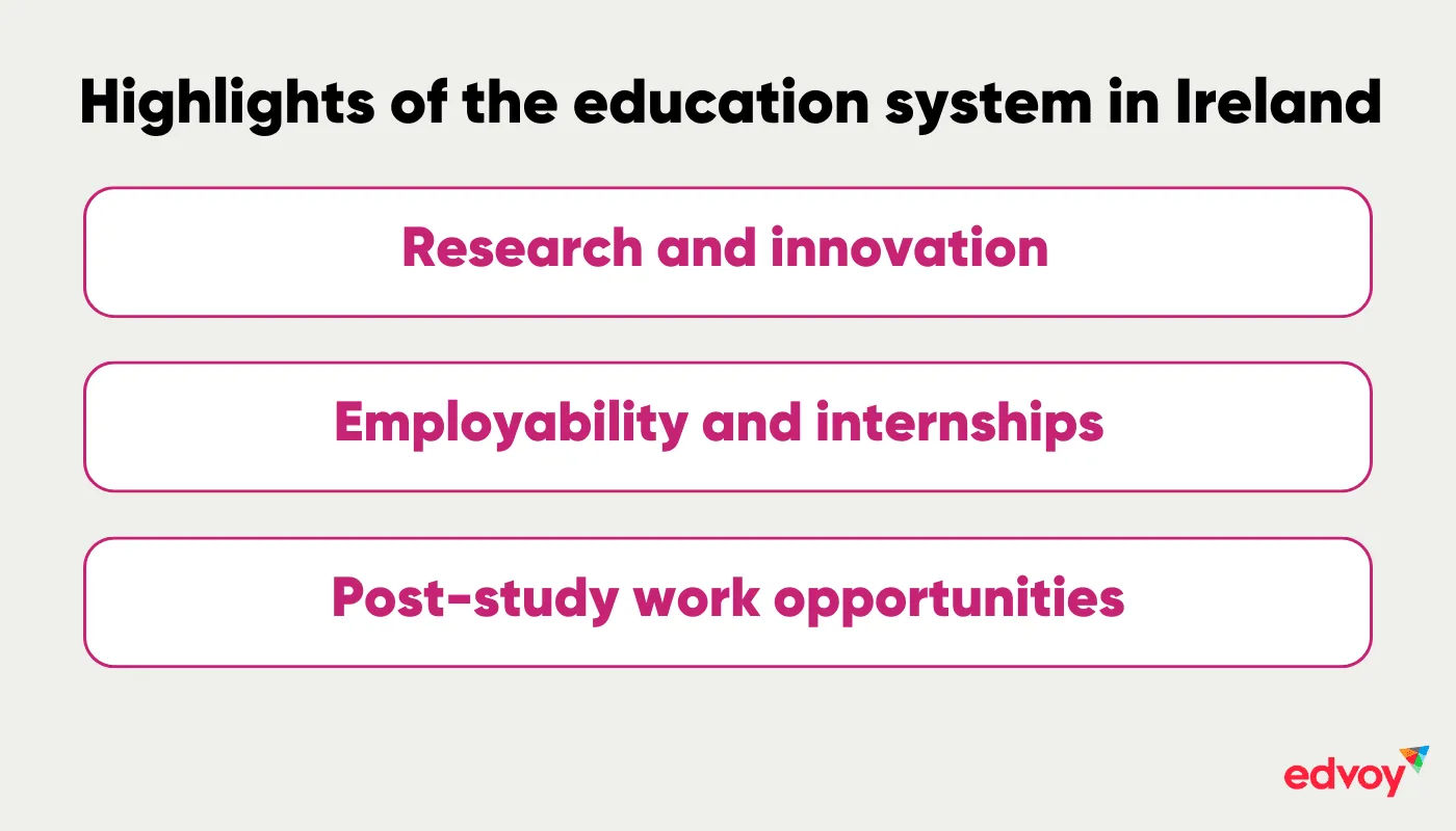 Irish education system highlights